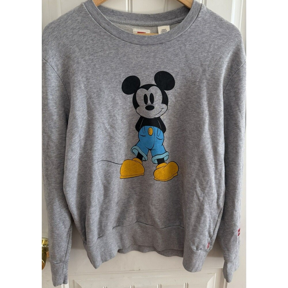 Levi's x Mickey Disney Collaboration Cotton Crew Neck Sweatshirt Men’s Size S